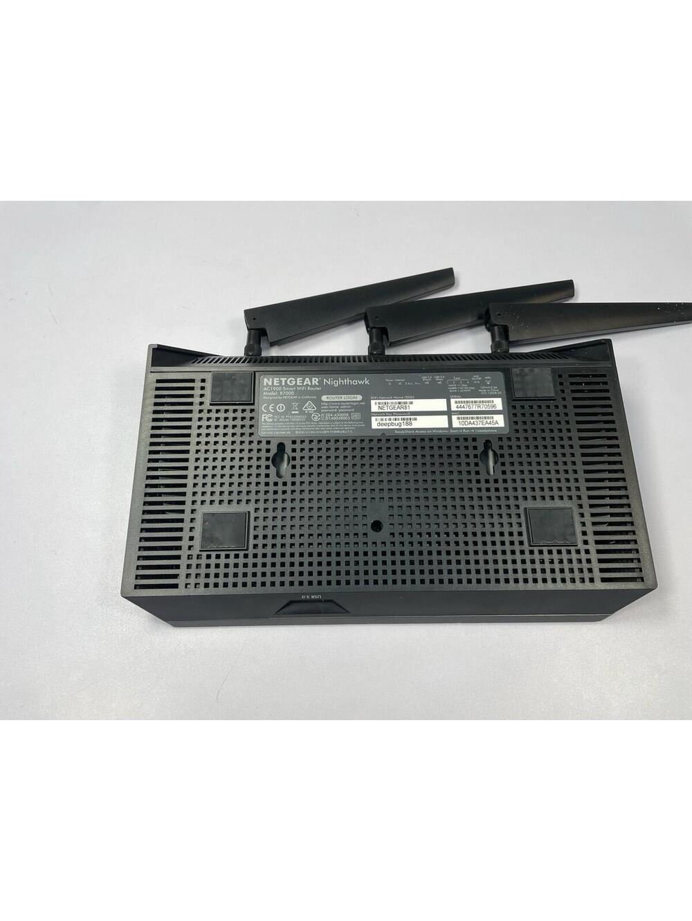 Netgear Nighthawk R7000 AC1900 Smart WiFi Router Tested Works - Picture 4 of 9